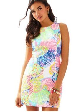 Lilly Pulitzer Women 6 Mila Sift Dress Short Sleeveless Roar of the Seas Floral